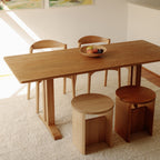 Table de salle à manger Flight, 6 à 8 couverts, chêne brossé