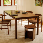 Table de salle à manger extensible Bridge, 6 à 10 couverts, noyer américain