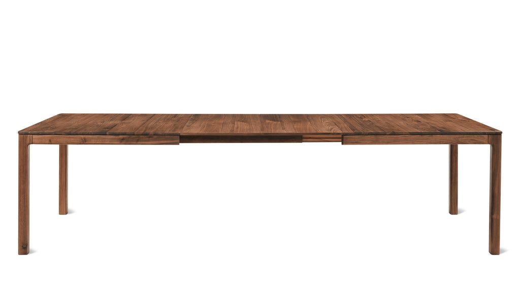 Table de salle à manger extensible Bridge, 6 à 10 couverts, noyer américain