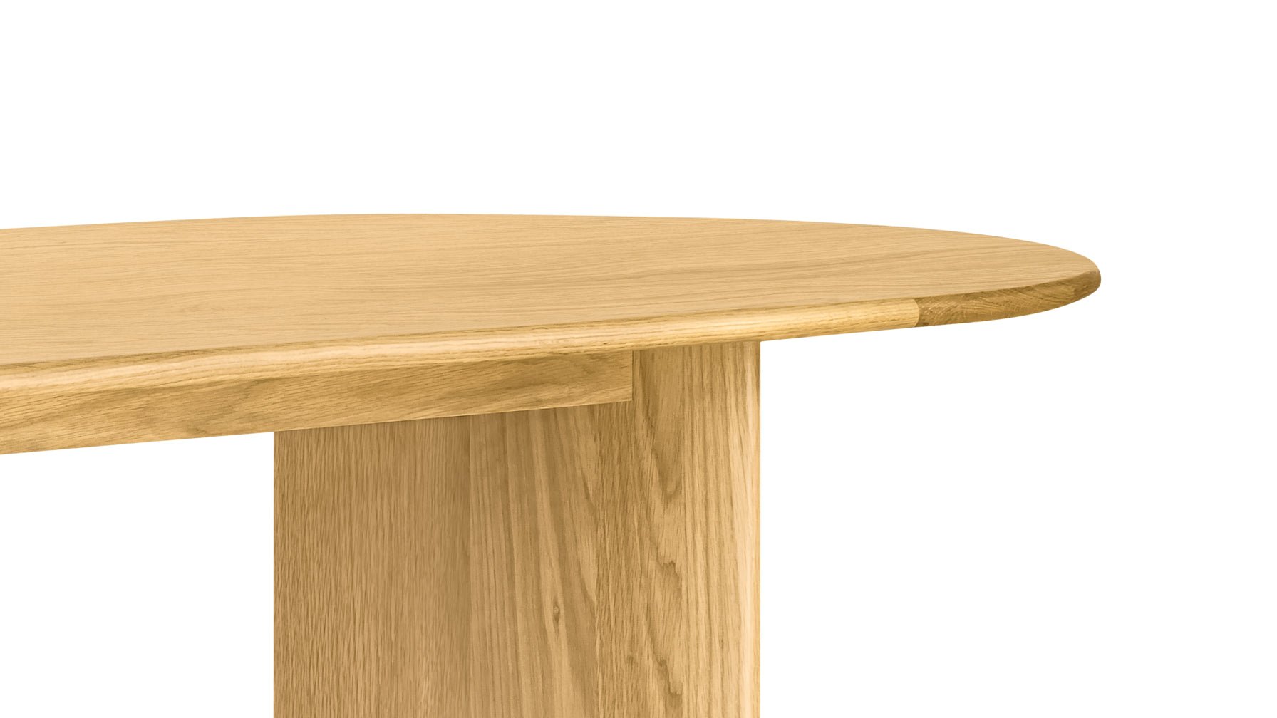 Table de salle à manger Union, 6 à 8 couverts, chêne blanc