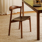 Chaises de salle à manger Haven (lot de deux), noyer teinté