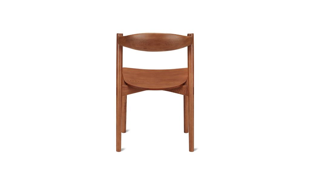 Chaises de salle à manger Haven (lot de deux), noyer teinté