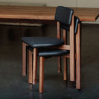 Chaise de salle à manger Frame, noyer, caviar