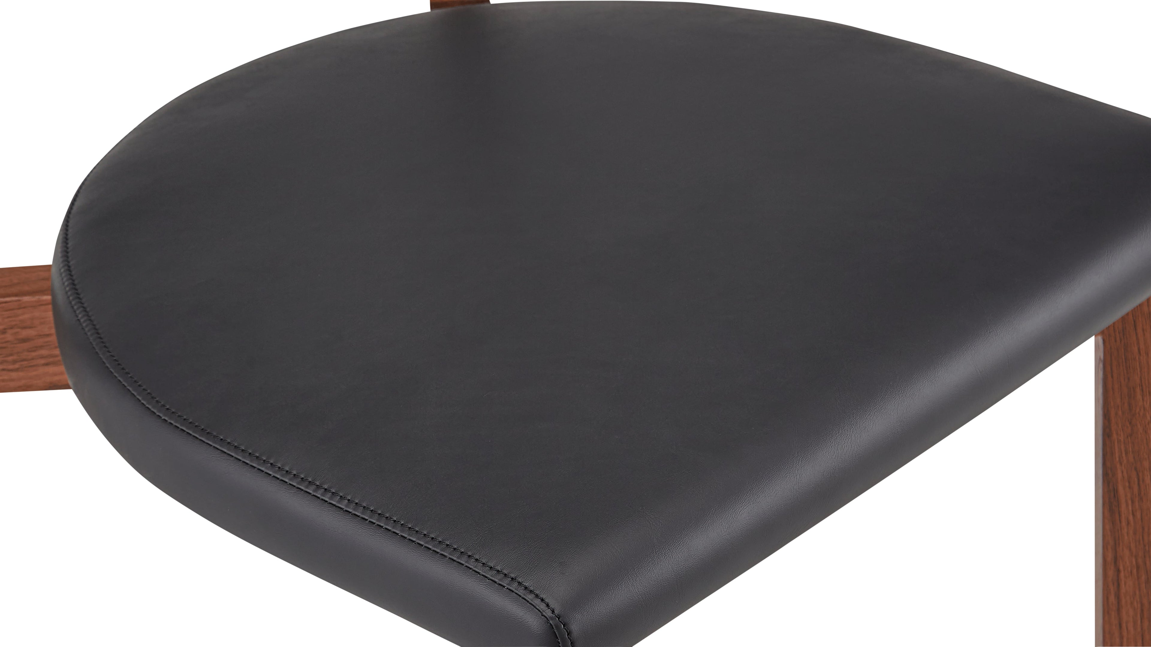 Chaise de salle à manger Frame, noyer, caviar