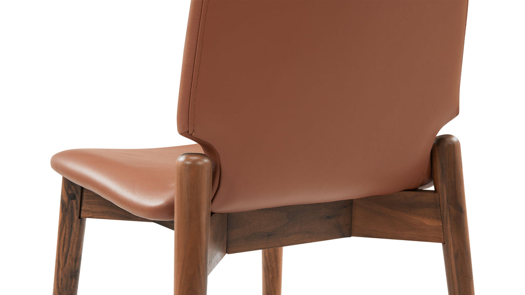 Chaises de salle à manger (lot de deux), noyer/pacan