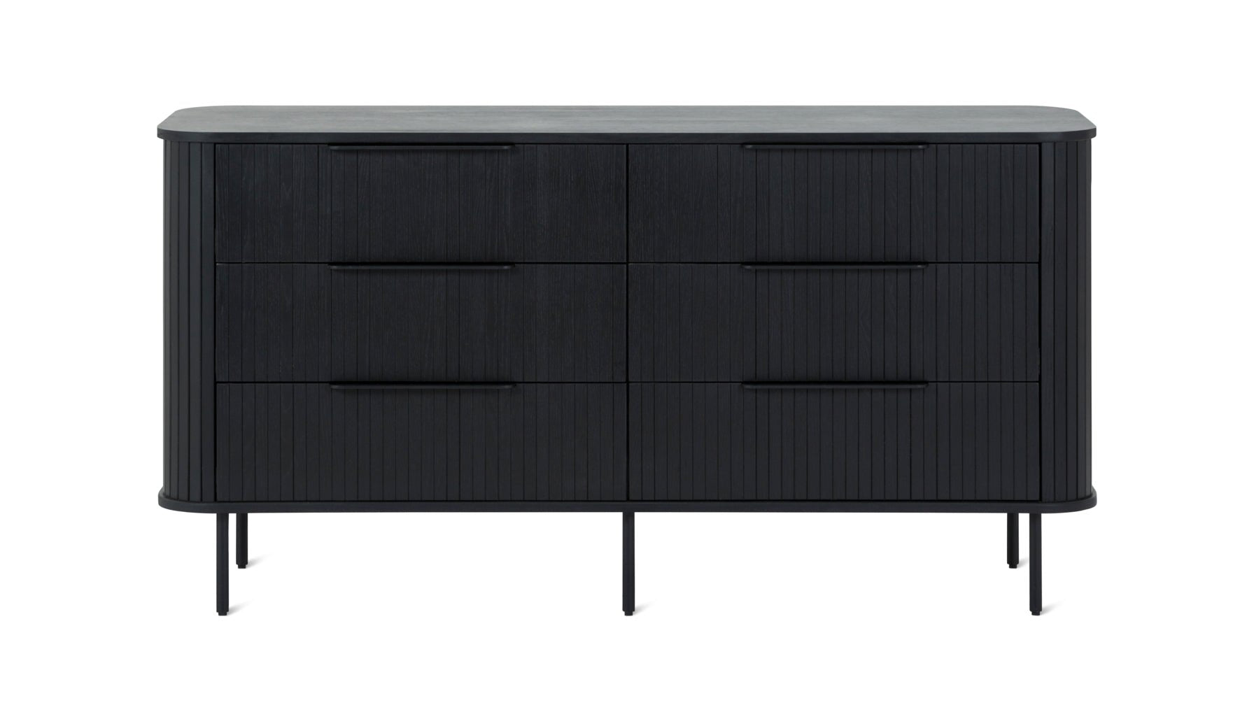 Commode double Easy Edge, chêne noir