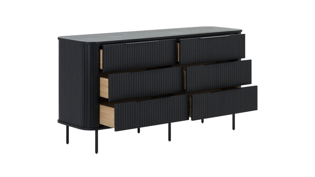 Commode double Easy Edge, chêne noir