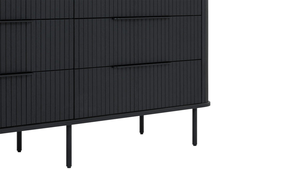 Commode double Easy Edge, chêne noir
