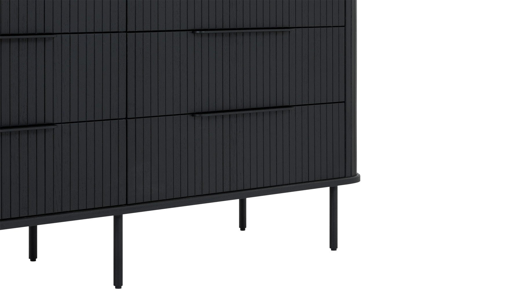 Commode double Easy Edge, chêne noir