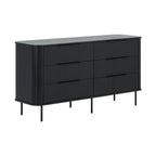 Commode double Easy Edge, chêne noir