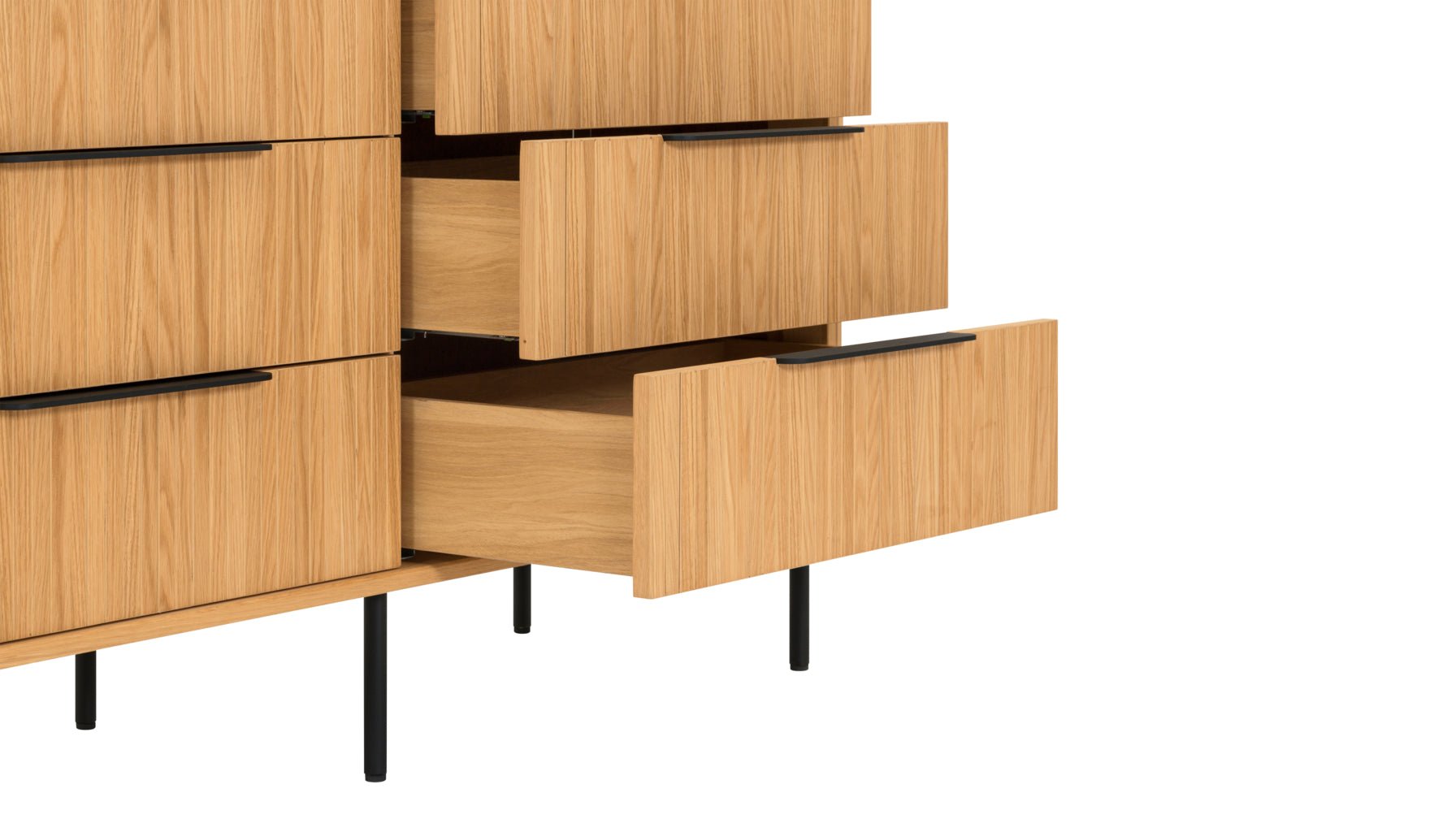 Commode double Easy Edge, chêne blanc