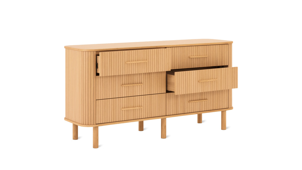 Commode double Easy Edge, tout en bois, chêne blanc