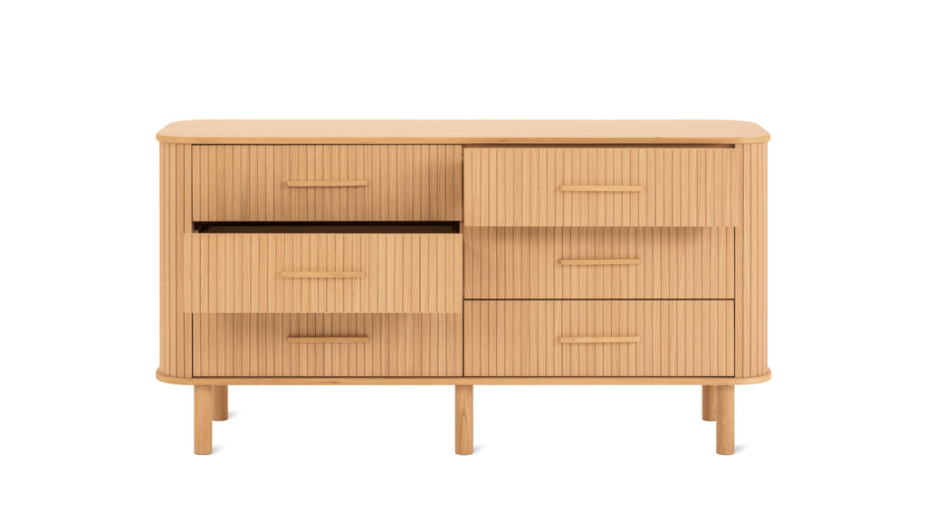 Commode double Easy Edge, tout en bois, chêne blanc