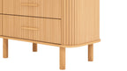 Commode double Easy Edge, tout en bois, chêne blanc