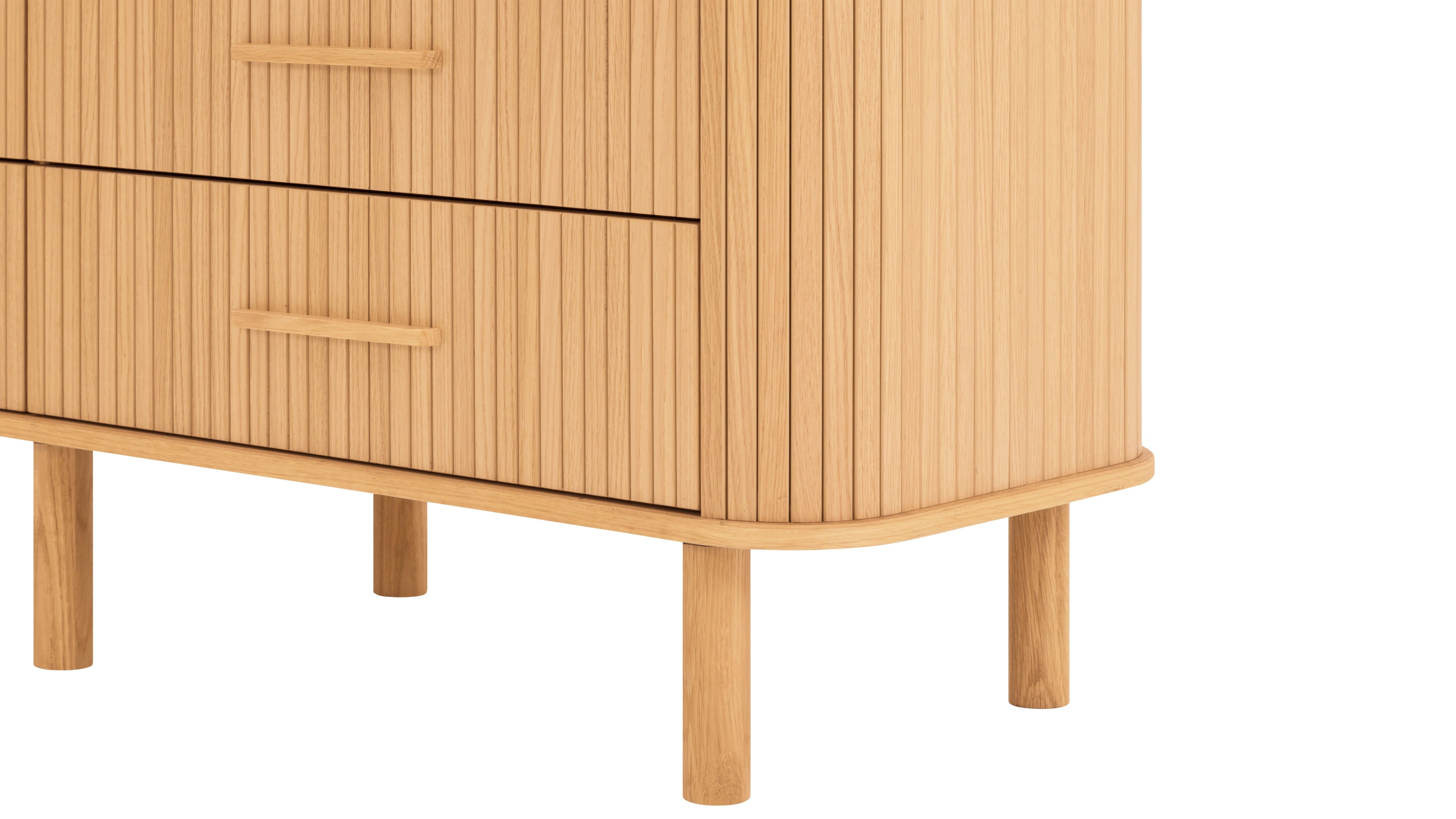 Commode double Easy Edge, tout en bois, chêne blanc