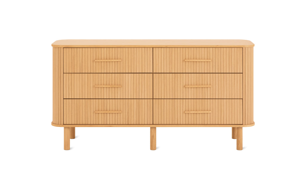 Commode double Easy Edge, tout en bois, chêne blanc