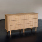 Commode double Easy Edge, tout en bois, chêne blanc