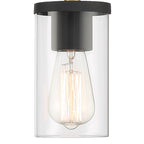 Applique murale de salle de bain Decatur à 6 lumières, style ferme moderne, noir/doré, certifiée UL