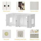 Meuble de dissimulation pour bac à litière pour chat et toilettes privées pour animaux de compagnie