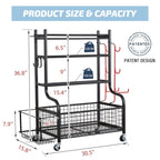 Support d'haltères, support de poids, rangement pour tapis et ballons de yoga, organiseur d'équipement