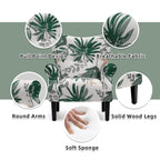 Fauteuil d'appoint moderne Erommy, fauteuil à dossier haut, canapé simple en tissu rembourré avec pieds en bois pour le salon