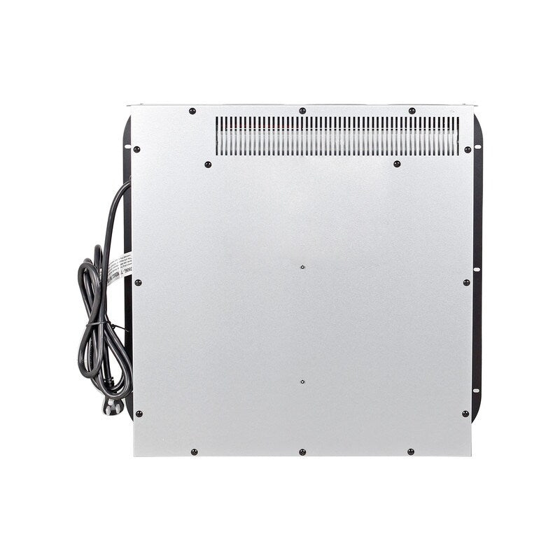 Foyer électrique encastrable avec chauffage réglable, luminosité, minuterie et protection contre la surchauffe, 1 400 W, homologué CSA