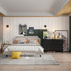 Commode double à 10 tiroirs pour chambre à coucher, commode blanche, grand espace de rangement