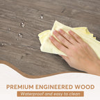 Table à manger de ferme pour 6 personnes, table de cuisine rectangulaire en bois de 70,8 pouces