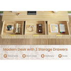 Bureau de direction de ferme Bureau à domicile Tiroir de classement Support d'écran Prise de courant