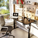 Bureau debout électrique réglable en hauteur Futzca, bureau assis-debout pour ordinateur avec panneau d'épissure