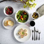 Gibson Home All U Need Service de table 60 pièces Assiettes, bols, verres, fourchettes, cuillères et couteaux (Service pour 6)