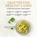 Ensemble de 20 ustensiles de cuisine et de pâtisserie antiadhésifs Granitestone Desert Cream