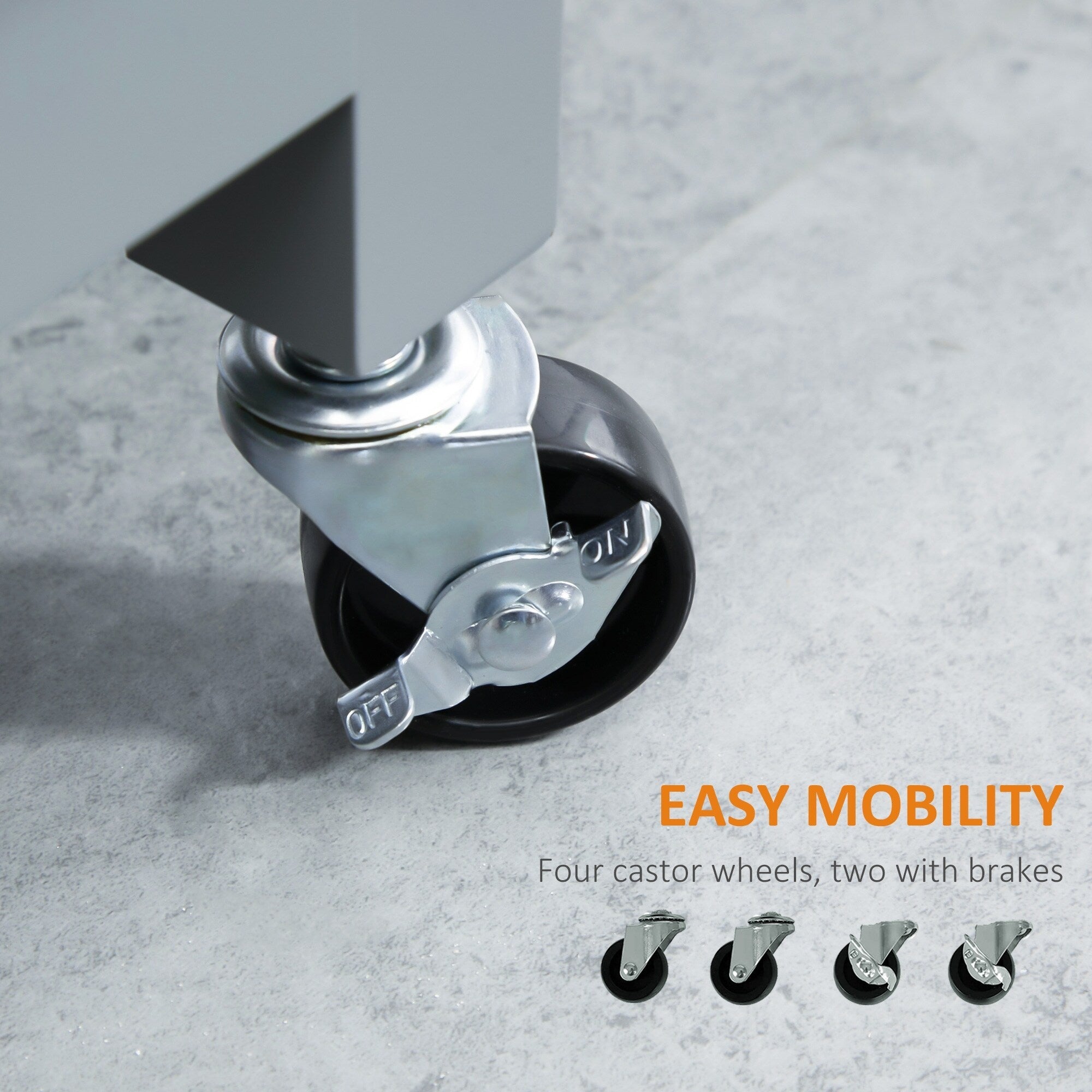 Desserte de cuisine HOMCOM, plateau en bois, sur roulettes, avec étagère ouverte et tiroir de rangement, pour salle à manger et cuisine