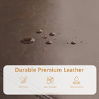 Pouf de rangement rectangulaire rembourré 50,3 x 17,50 x 18 po - Similicuir