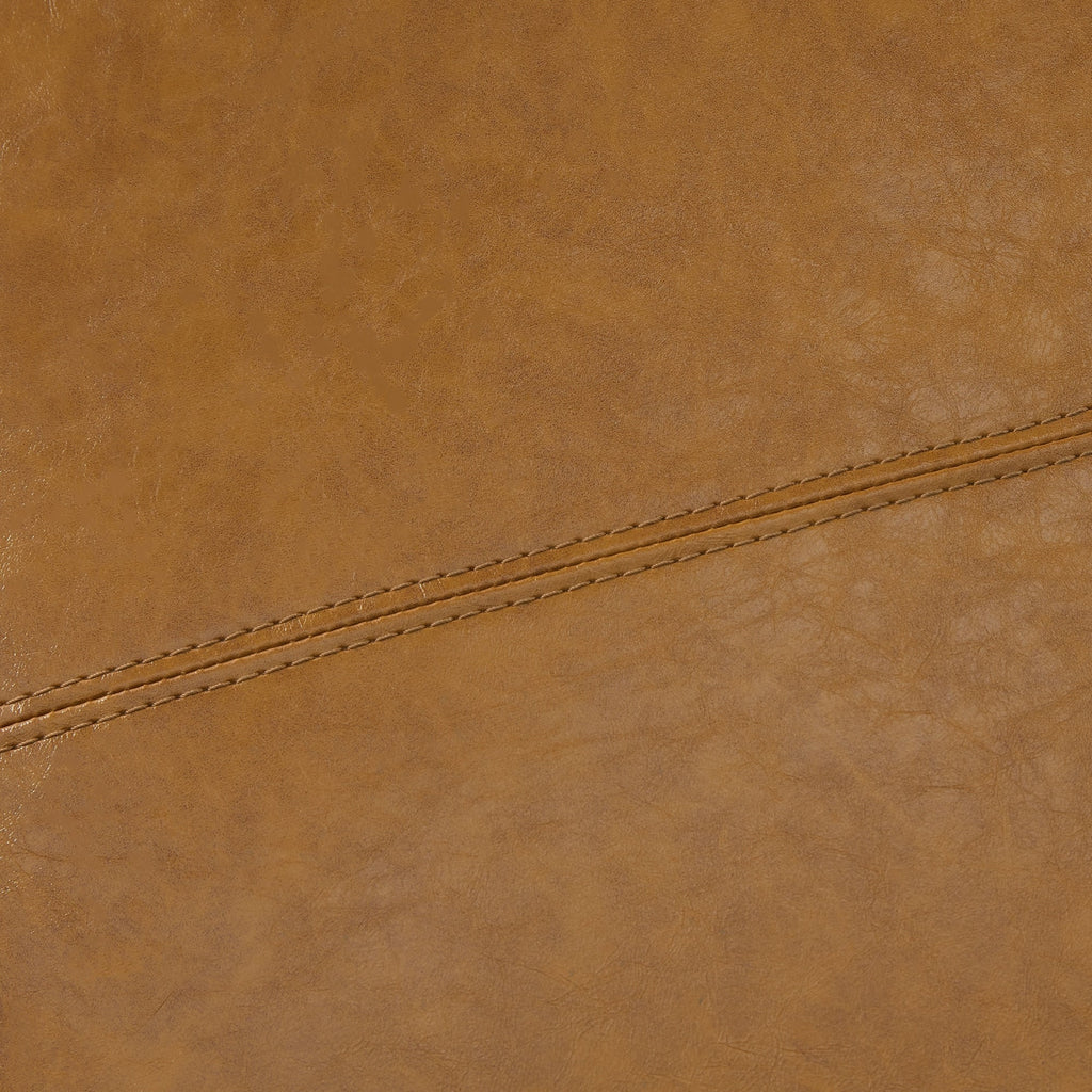 Pouf de rangement rectangulaire rembourré 50,3 x 17,50 x 18 po - Similicuir