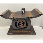 Tabouret Gye Nyame du Palais du Chef fait main (Ghana)