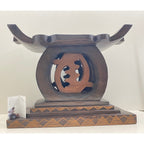 Tabouret Gye Nyame du Palais du Chef fait main (Ghana)