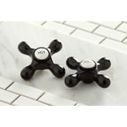 Robinet de cuisine Heritage Bridge avec douchette en laiton