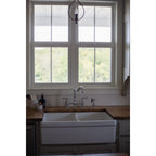 Robinet de cuisine Heritage Bridge avec douchette en laiton