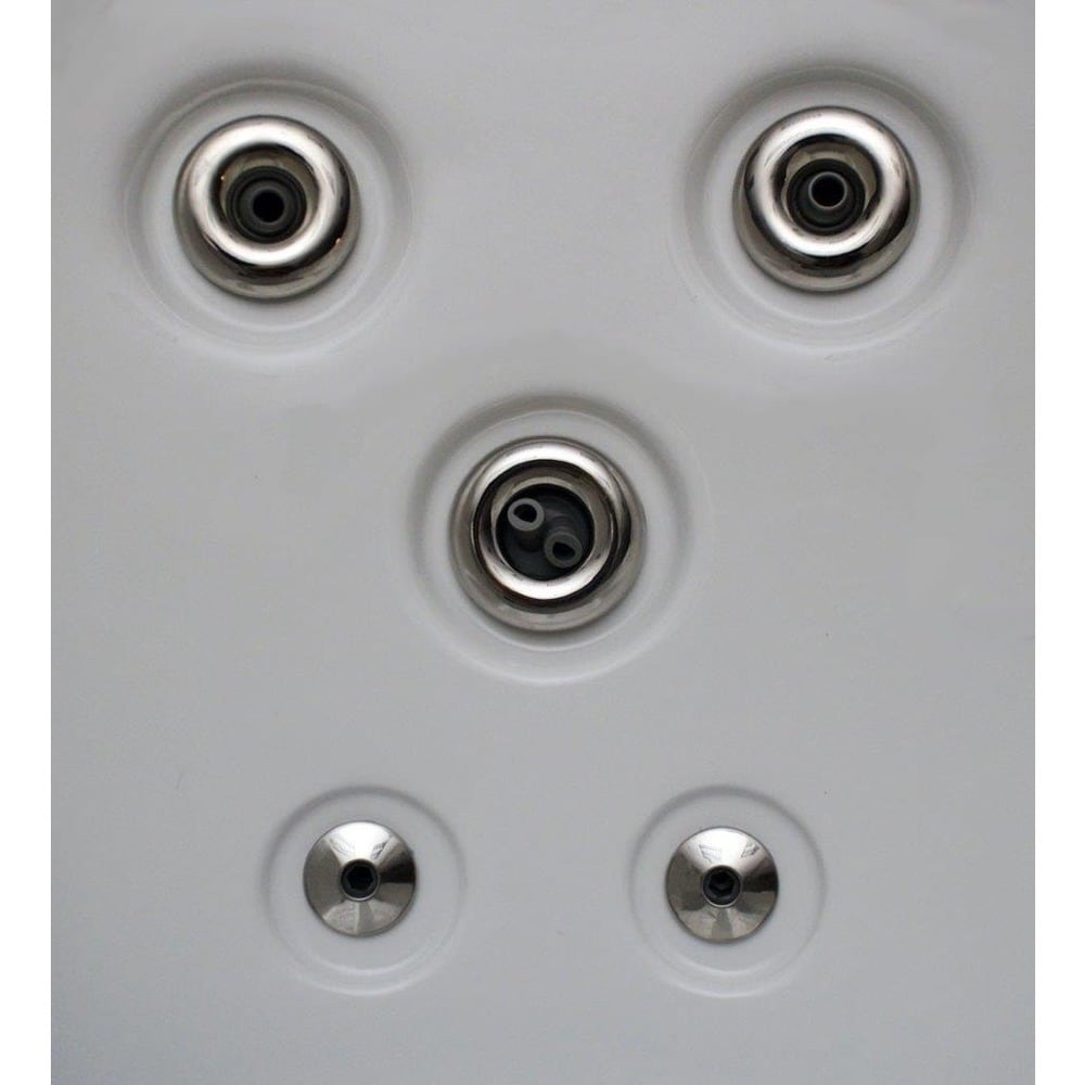 Spa 51 jets Home and Garden pour 5 personnes avec jets en acier inoxydable et ozone - 80 x 80 x 34