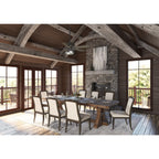 Ventilateur de plafond intérieur/extérieur Hunter 52 Canyon Ridge, éclairage LED, télécommande portable - Style campagnard, rustique, industriel