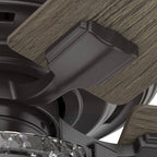 Ventilateur de plafond intérieur/extérieur Hunter 52 Canyon Ridge, éclairage LED, télécommande portable - Style campagnard, rustique, industriel