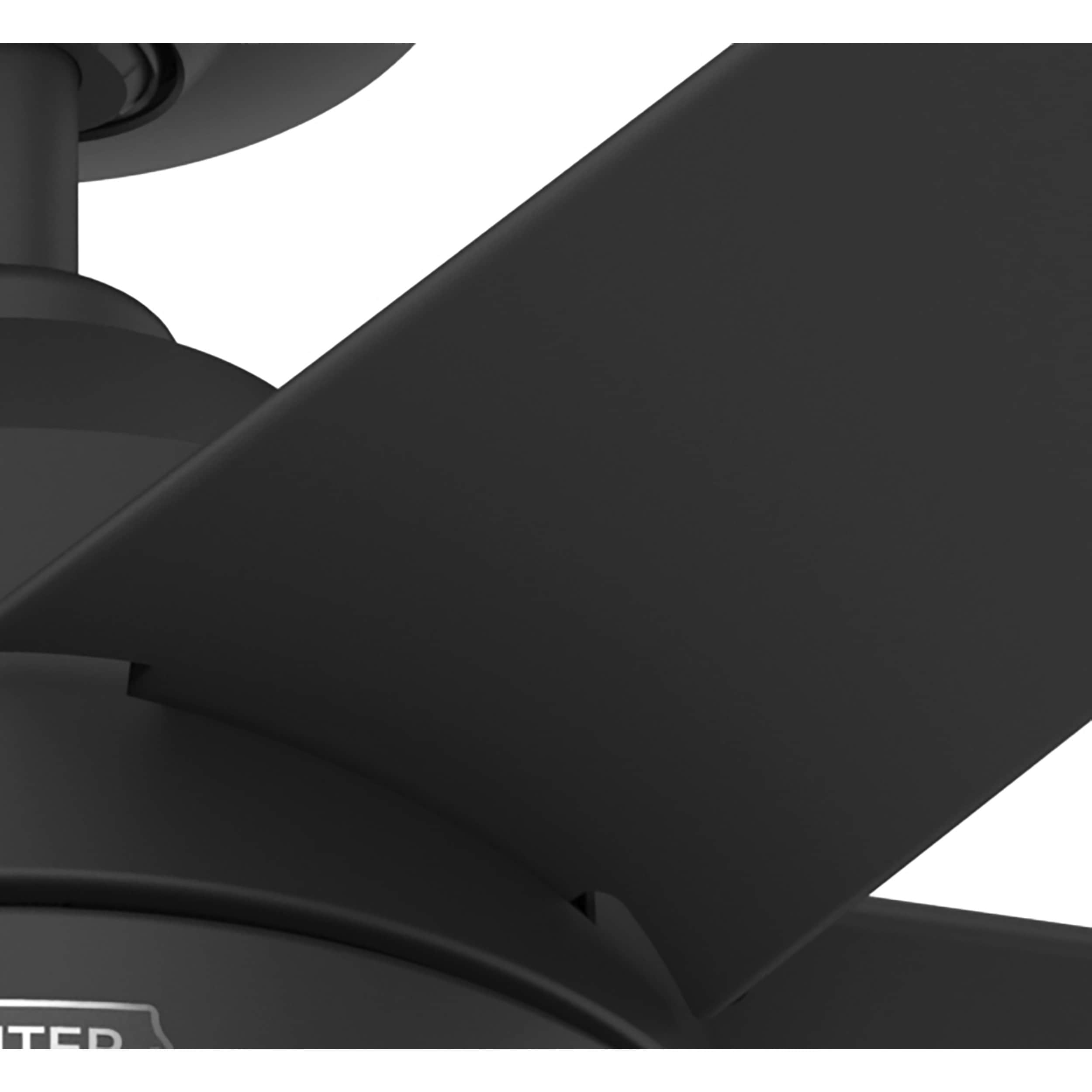 Ventilateur de plafond extérieur Hunter 52 Skyflow avec kit d'éclairage LED, commande murale - Côtier moderne contemporain - WeatherMax - CLASSÉ HUMIDE !