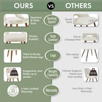 Chaises de salle à manger rembourrées INK IVY Nola avec dossier découpé (lot de 2)