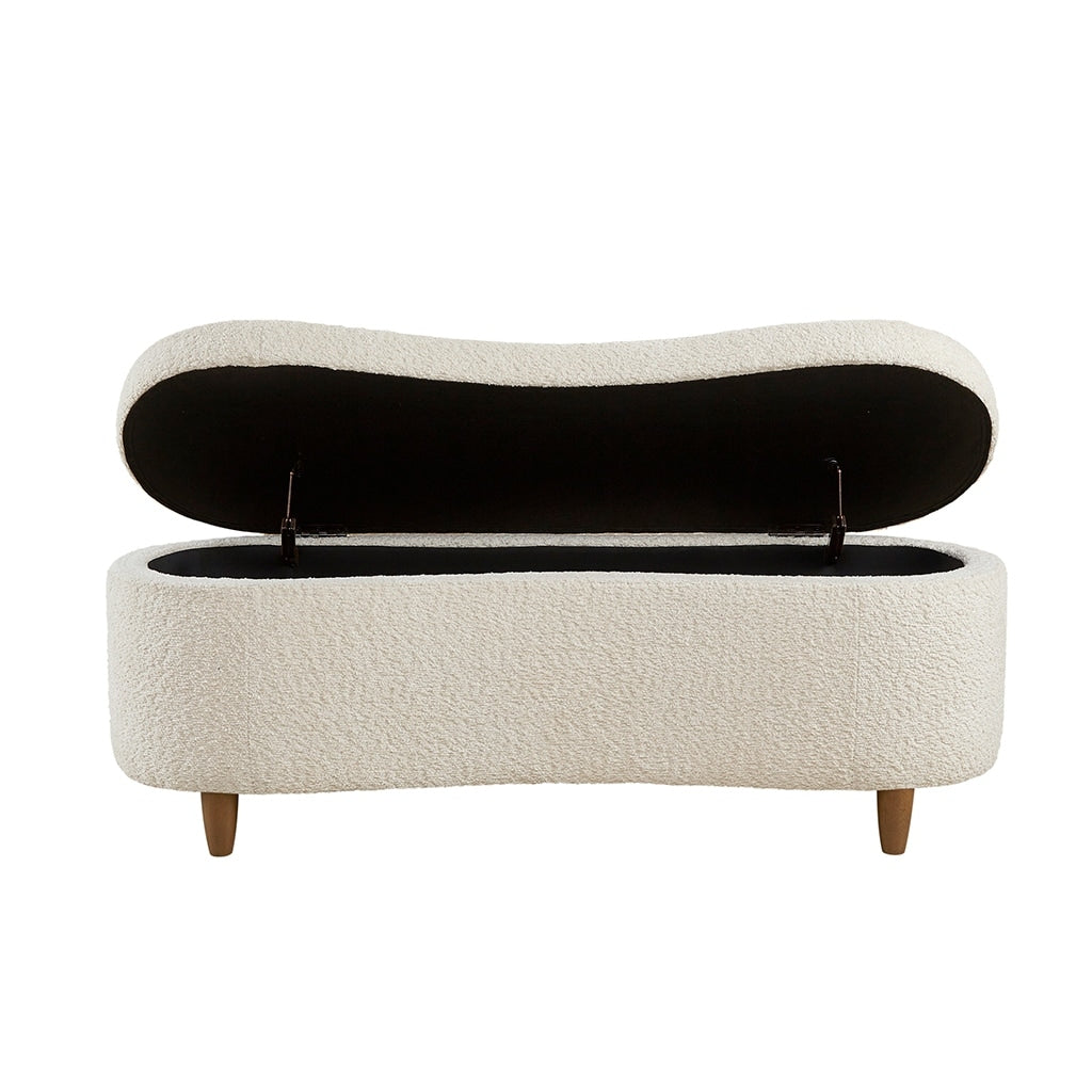 Banc d'appoint de rangement incurvé de style boucle INK IVY Bailey