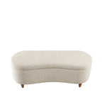 Banc d'appoint de rangement incurvé de style boucle INK IVY Bailey