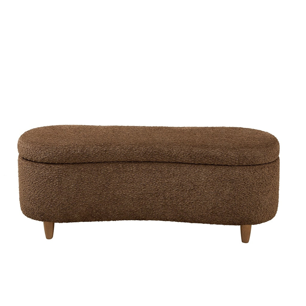 Banc d'appoint de rangement incurvé de style boucle INK IVY Bailey