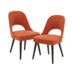 Chaises de salle à manger rembourrées INK IVY Nola avec dossier découpé (lot de 2)