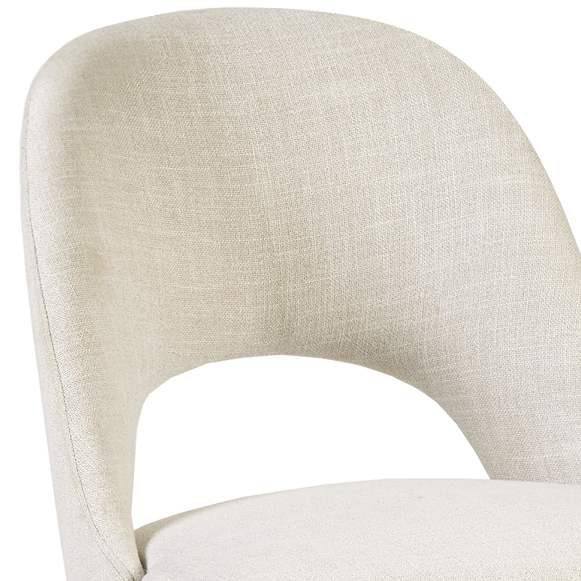 Chaises de salle à manger rembourrées INK IVY Nola avec dossier découpé (lot de 2)