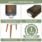 Chaises de salle à manger rembourrées INK IVY Nola avec dossier découpé (lot de 2)